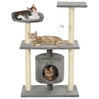 8718475598190_m_en_hd_1-1 Ansamblu pentru pisici cu stâlpi din funie de sisal, 95 cm Gri