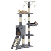 8718475599791_m_en_hd_1-1 Ansamblu pisici stâlpi funie sisal, 138 cm imprimeu lăbuțe, gri