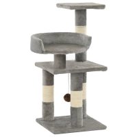 8718475600077_a_en_hd_1-1 Ansamblu pentru pisici, stâlpi din funie de sisal, 65 cm, gri