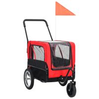 8718475718031_a_en_hd_1 Remorcă bicicletă & cărucior 2-în-1 pentru animale, roșu/negru