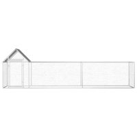 vidaXL Coteț pentru păsări, 5 x 1 x 1,5 m, oțel galvanizat