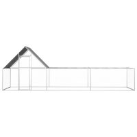 vidaXL Coteț pentru păsări, 6 x 2 x 2 m, oțel galvanizat