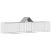 vidaXL Coteț pentru păsări, 5 x 1 x 1,5 m, oțel galvanizat
