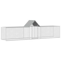 vidaXL Coteț pentru păsări, 5 x 1 x 1,5 m, oțel galvanizat