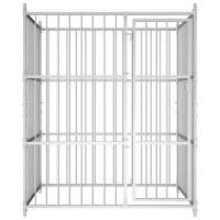 vidaXL Padoc pentru câini de exterior, 150x150x185 cm