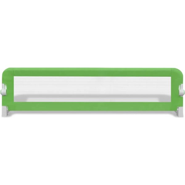 Balustradă de protecție pat copii, 2 buc., verde, 150x42 cm