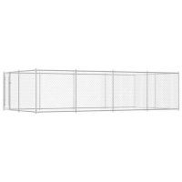 vidaXL Padoc pentru câini de exterior, 7,6 x 3,8 x 1,9 m
