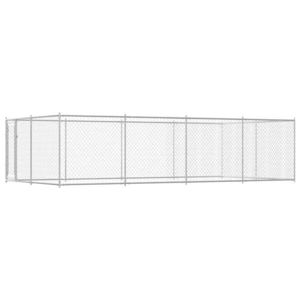 vidaXL Padoc pentru câini de exterior, 7,6 x 3,8 x 1,9 m