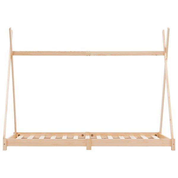 vidaXL Cadru de pat pentru copii, 90 x 200 cm, lemn masiv de pin