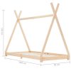 vidaXL Cadru de pat pentru copii, 90 x 200 cm, lemn masiv de pin