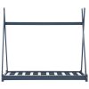 vidaXL Cadru de pat de copii, gri, 80 x 160 cm, lemn masiv de pin