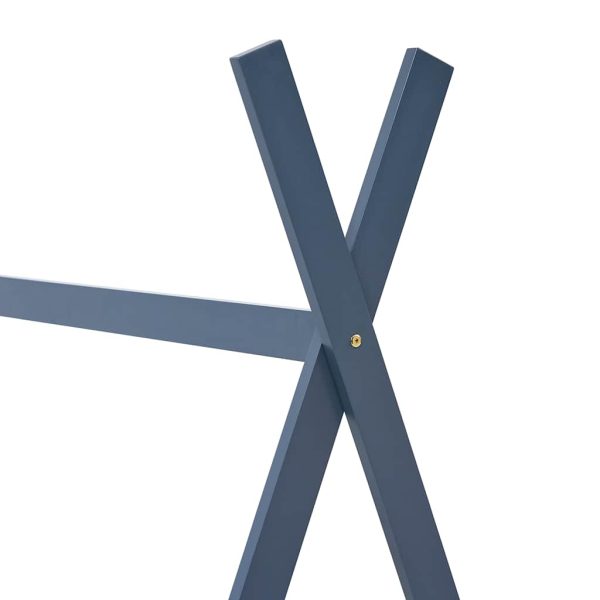vidaXL Cadru de pat de copii, gri, 80 x 160 cm, lemn masiv de pin