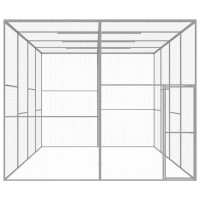 vidaXL Cușcă pentru pisici, 6x3x2,5 m, oțel galvanizat