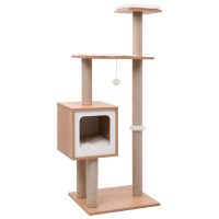 Ansamblu pentru pisici, covoraș din funie de sisal, 123 cm