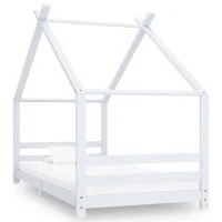 8720286054789_a_en_hd_1 vidaXL Cadru pat de copii, alb, 90 x 200 cm, lemn masiv de pin