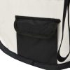 Țarc de câini pliabil cu sac de transport, negru, 90x90x58 cm