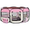 8720286204894_g_en_hd_8 Țarc de câini pliabil cu sac de transport, roz, 145x145x61 cm