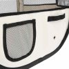 Țarc joacă pliabil câini cu sac de transport albastru 110x110x58 cm