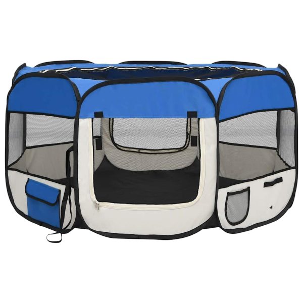8720286204924_a_en_hd_1-1 Țarc câini pliabil cu sac de transport, albastru, 125x125x61 cm