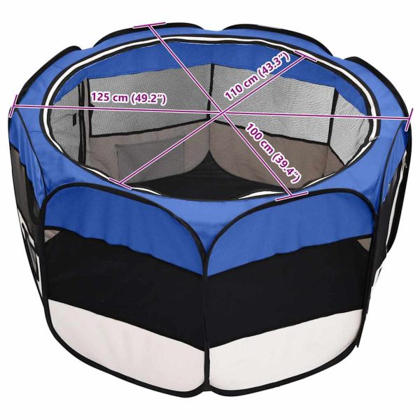 8720286204924_g_en_hd_12 Țarc câini pliabil cu sac de transport, albastru, 125x125x61 cm