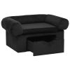 8720286341339_g_en_hd_2 vidaXL Canapea pentru câini, cu sertar, negru, 75x50x38 cm, pluș