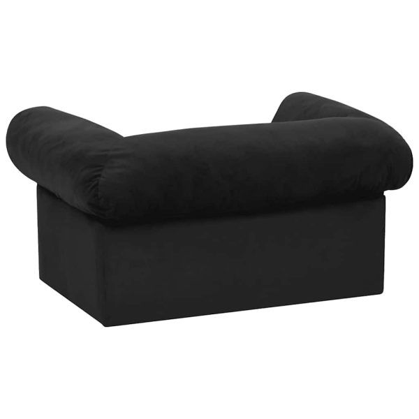 8720286341339_g_en_hd_4 vidaXL Canapea pentru câini, cu sertar, negru, 75x50x38 cm, pluș