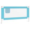 vidaXL Balustradă de protecție pat copii, albastru, 160x25 cm, textil