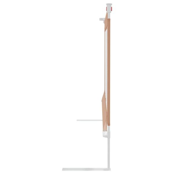 vidaXL Balustradă de protecție pat copii, gri taupe, 100x25 cm, textil