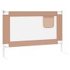 vidaXL Balustradă de protecție pat copii, gri taupe, 100x25 cm, textil