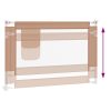 vidaXL Balustradă de protecție pat copii, gri taupe, 100x25 cm, textil