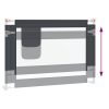 vidaXL Balustradă de protecție pat copii, gri închis, 90x25 cm, textil