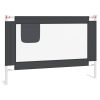 vidaXL Balustradă de protecție pat copii, gri închis, 100x25 cm textil