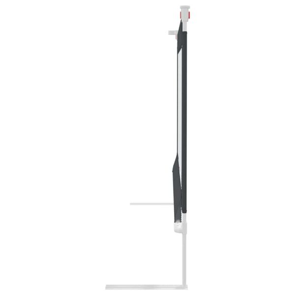 vidaXL Balustradă de protecție pat copii, gri închis, 100x25 cm textil