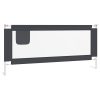 vidaXL Balustradă de protecție pat copii, gri închis, 200x25 cm textil