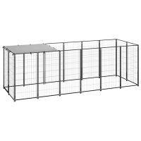 8720286359679_a_en_hd_1.jpg vidaXL Padoc pentru câini, negru, 330x110x110 cm, oțel