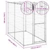 8720286359853_g_en_hd_5.jpg vidaXL Padoc câini de exterior cu acoperiș 110x220x180 cm oțel zincat