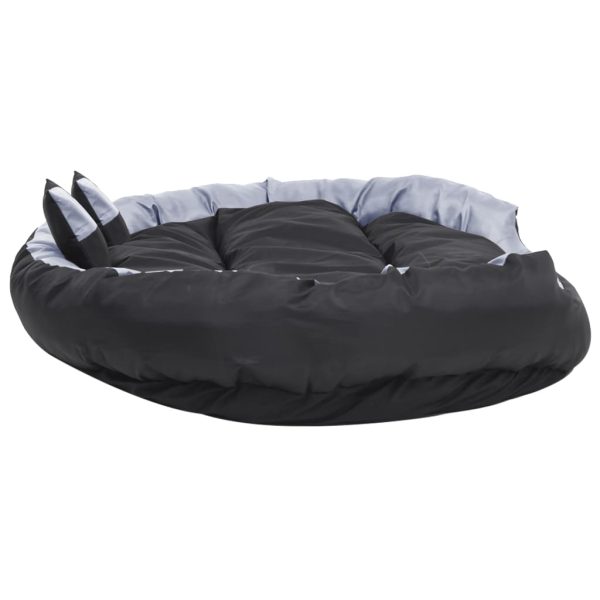 vidaXL Pernă reversibilă și lavabilă pt câini gri/negru,150x120x25 cm