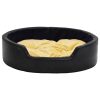 8720286431108_g_en_hd_1 vidaXL Pat pentru câini, negru/galben 99x89x21 cm pluș/piele ecologică
