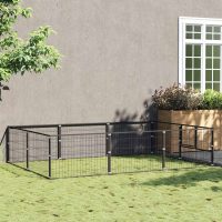 8720286663844_m_en_hd_1 Padoc pentru câini, negru, 6 m², oțel