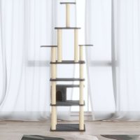 8720286706114_m_en_hd_1 Ansamblu pisici, stâlpi din funie sisal, gri închis, 183 cm