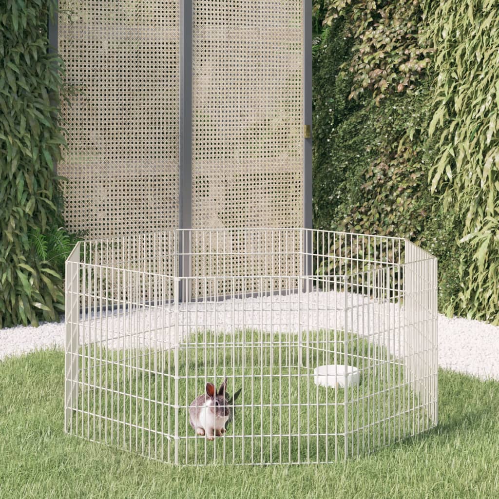 Home 71 Adăpost pentru animale cu 8 panouri, 54x60 cm, fier galvanizat