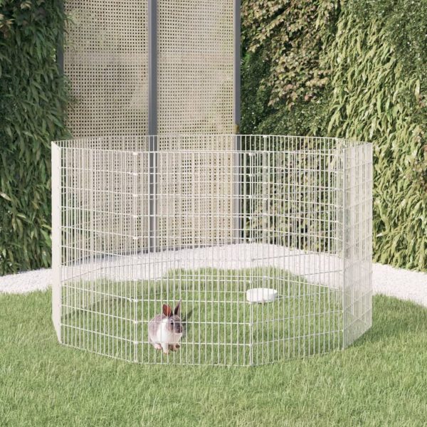 8720286880272_m_en_hd_1 Adăpost pentru animale cu 10 panouri, 54x100 cm fier galvanizat