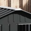 Casă pentru câini antracit 116,5x153x81,5 cm oțel galvanizat