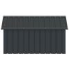 Casă pentru câini antracit 116,5x153x81,5 cm oțel galvanizat
