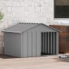 8720286902486_g_en_hd_1 Casă pentru câini, gri, 116,5x103x81,5 cm, oțel galvanizat