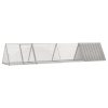 vidaXL Cușcă pentru iepuri, gri, 403,5x80,5x71 cm, oțel galvanizat