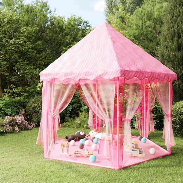 8720287065197_m_en_hd_1 vidaXL Cort de joacă Princess cu 250 de bile, roz, 133x140 cm