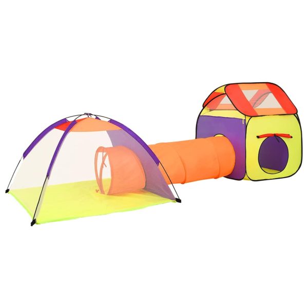 vidaXL Cort de joacă pentru copii 250 bile, multicolor, 338x123x111 cm