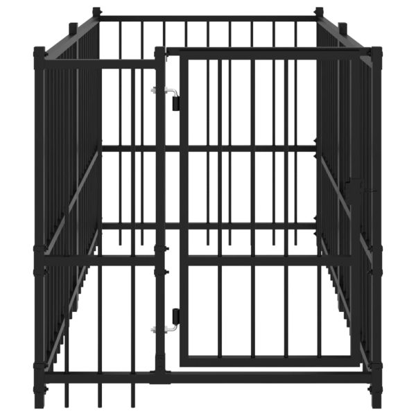 8720287178071_g_en_hd_1 Padoc pentru câini, negru, 193,5x97x100 cm, oțel