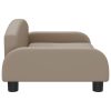 vidaXL Pat de câini, cappuccino, 70x45x30 cm, piele ecologică
